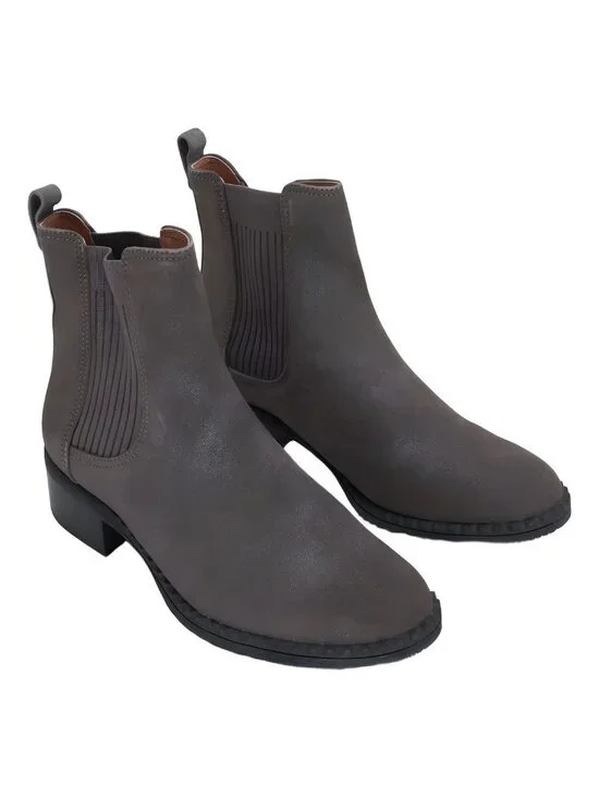 Gentle Souls by Kenneth Cole Elastic Chelsea Ankle Boots Mineral US 10 M EU 41 - Picture 4 of 6